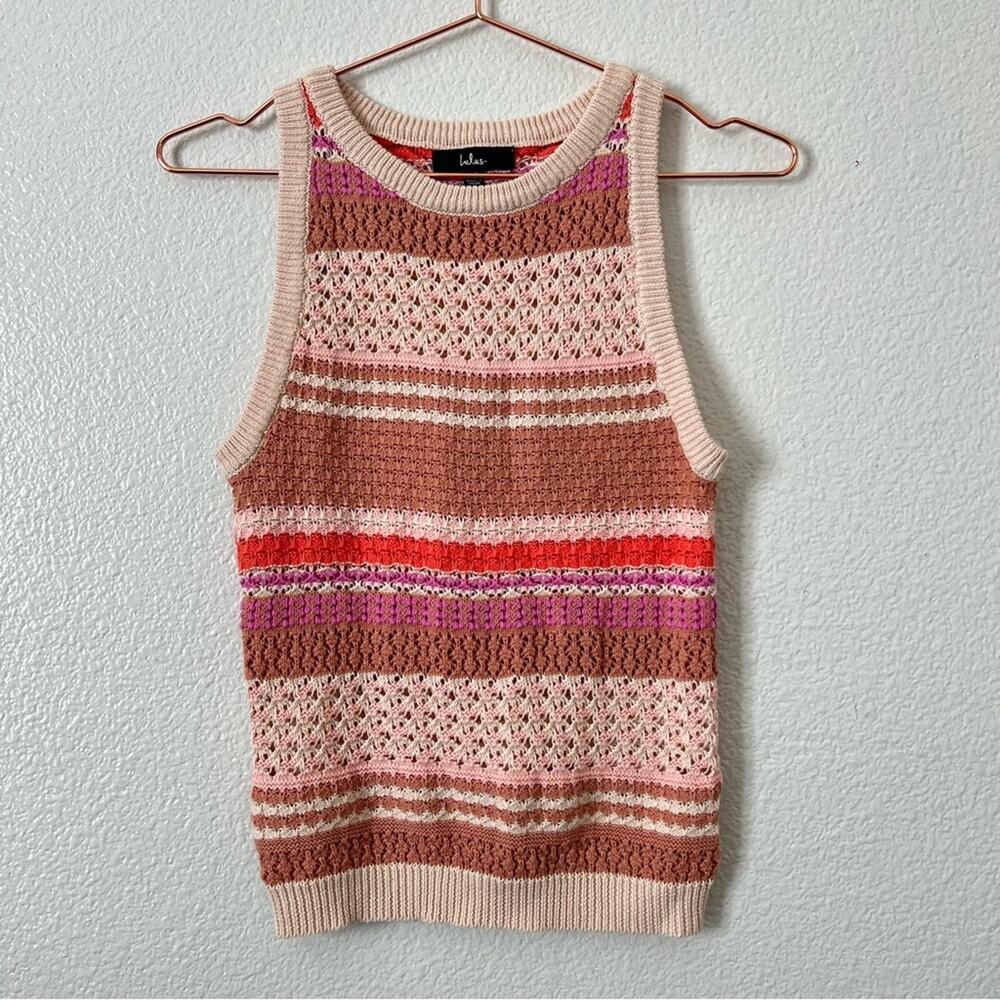 Lulus Exceptional Expression Beige Multi Striped … - image 5